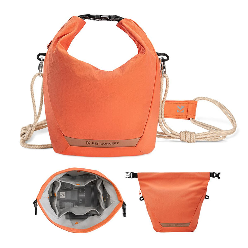 K&F Concept Urban Wander U11 5 Liter Compact Lightweight Versatile Camera Sling Bag – Orange