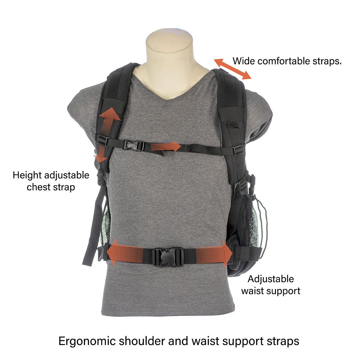 Jenova Niagra Series Professional Back-Pack - X-Large - Black - 11107