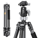 K&F Concept X Series Carbon Fibre Tripod X254C4 with BH-30 Head – Grey & Black