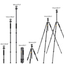 K&F Concept X Series Carbon Fibre Tripod X254C4 with BH-30 Head – Grey & Black