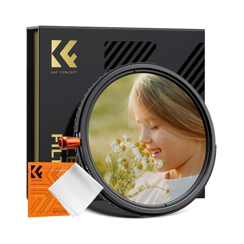 K&F 82mm 3-in-1 ND2-32 CPL Black Mist 1/4 Lens Filter with 28-Layer Coating
