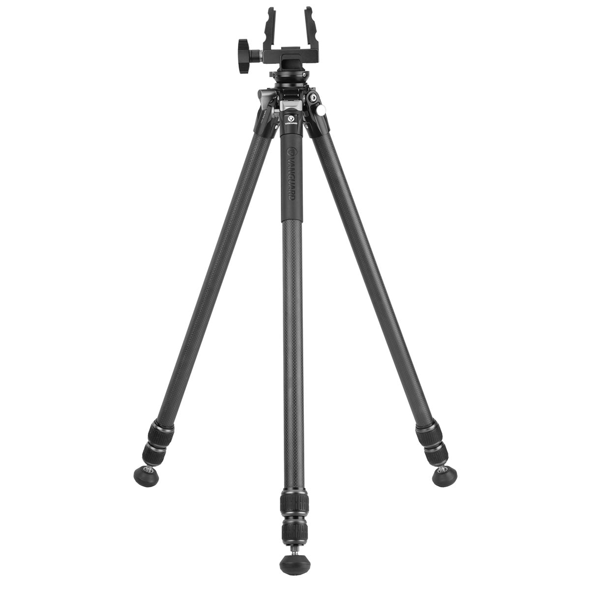 Vanguard Endeavor L 303CGM Carbon Fibre Hunting/Shooting Tripod with GM-65 Rifle/Gun Clamp (10kg Load Capacity)