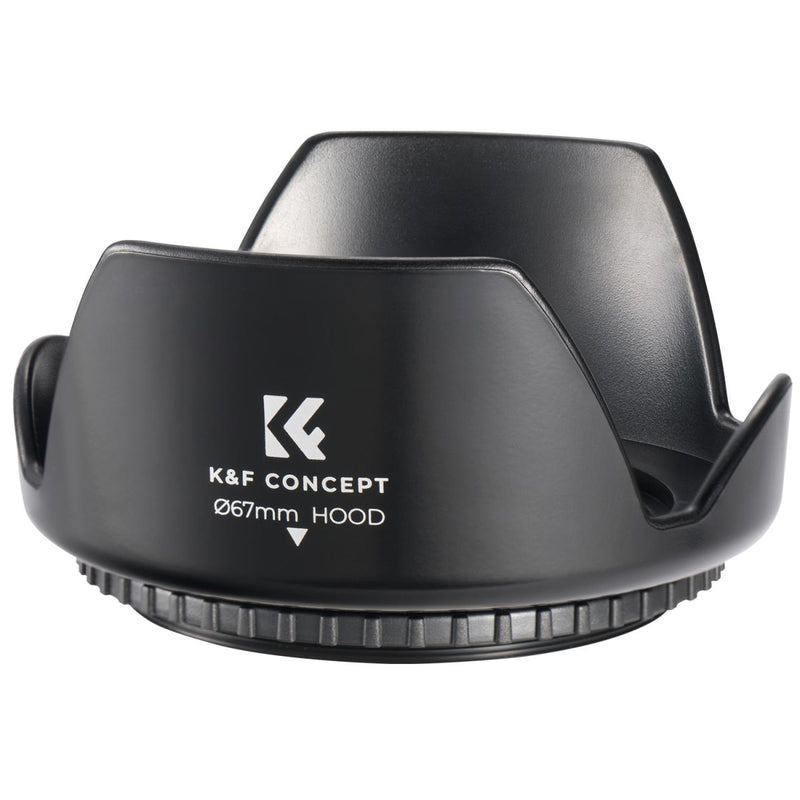 K&F Concept 67mm Lens Hood+Cloth Kit