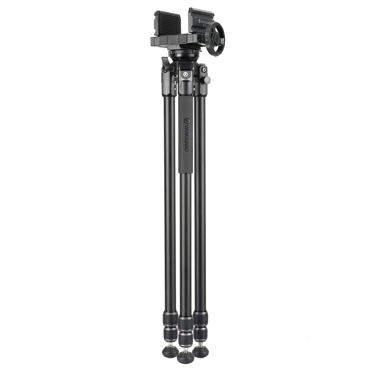 Vanguard Endeavor L 263AGM Aluminium Hunting/Shooting Tripod with GM-70 Rifle/Gun Clamp (12kg Load Capacity)