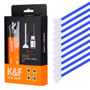 K&F Concept 10 Swab 16mm APS-C Camera Sensor Cleaning Kit + 20ml Cleaning Fluid
