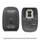 Visico PRO VL 300 PLUS: 2X 300 Watt Flash Head Soft Box Studio Kit VL-300P-SBK