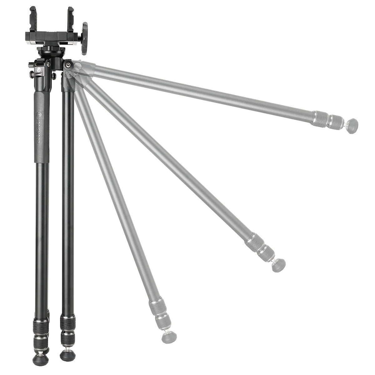 Vanguard Endeavor L 263AGM Aluminium Hunting/Shooting Tripod with GM-70 Rifle/Gun Clamp (12kg Load Capacity)