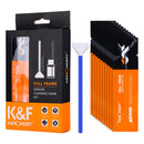K&F Concept 10 X 24mm Full Frame Camera Sensor Cleaning Swab Kit + 20ml Cleaning Fluid