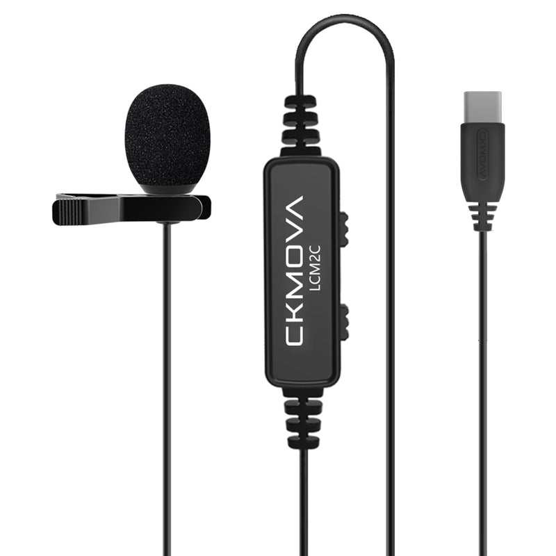 CKMOVA Type-C Lavalier Mic: Camera, Smartphones, Audio Recorder, etc-LCM2C