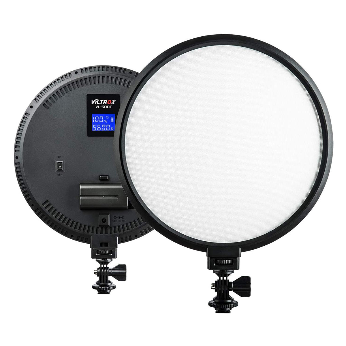 Viltrox VL-500T,  2000 Lumens 25W Round LED Light, Adjustable Power & Color