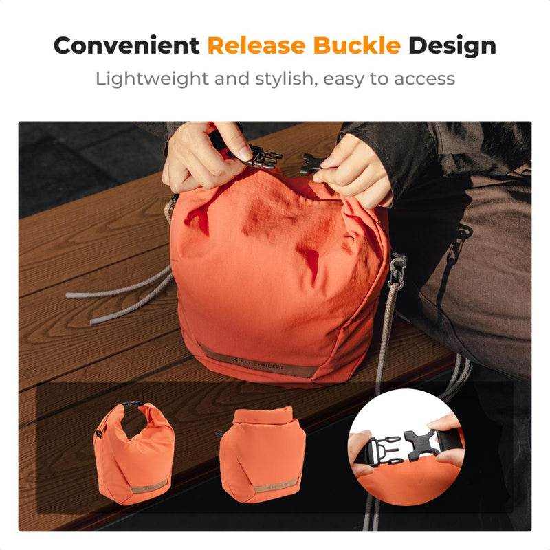 K&F Concept Urban Wander U11 5 Liter Compact Lightweight Versatile Camera Sling Bag – Orange