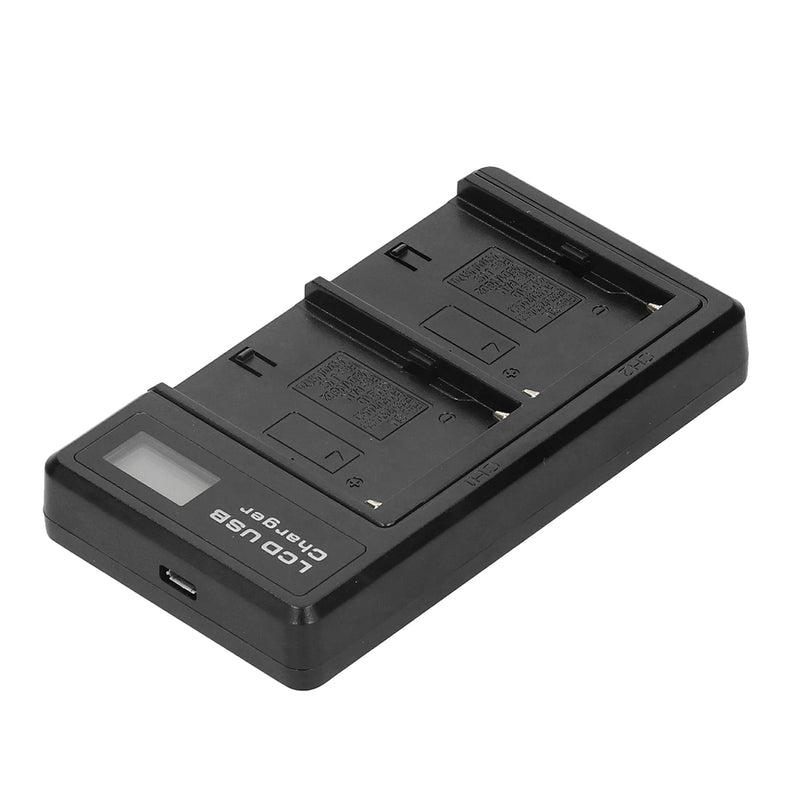 E-Photographic Dual USB Battery Charger for SONY NP-F550/750/950/970/980