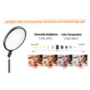 Viltrox VL-500T,  2000 Lumens 25W Round LED Light, Adjustable Power & Color