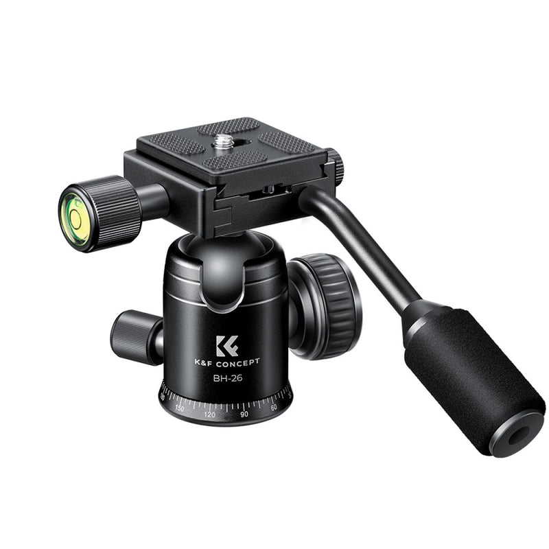 K&F Video Tripod Head with Handle & 360 Degree Rotation - KF31-049