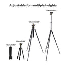 K&F Concept Black & Gold K234A3 Tripod with Bh-36 Head & Phone Holder 1.78m