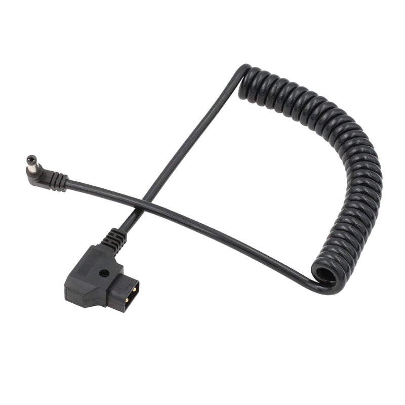 E-Photographic D-Tap to Barrel/DC Coiled Power Cable for Cameras & Devices