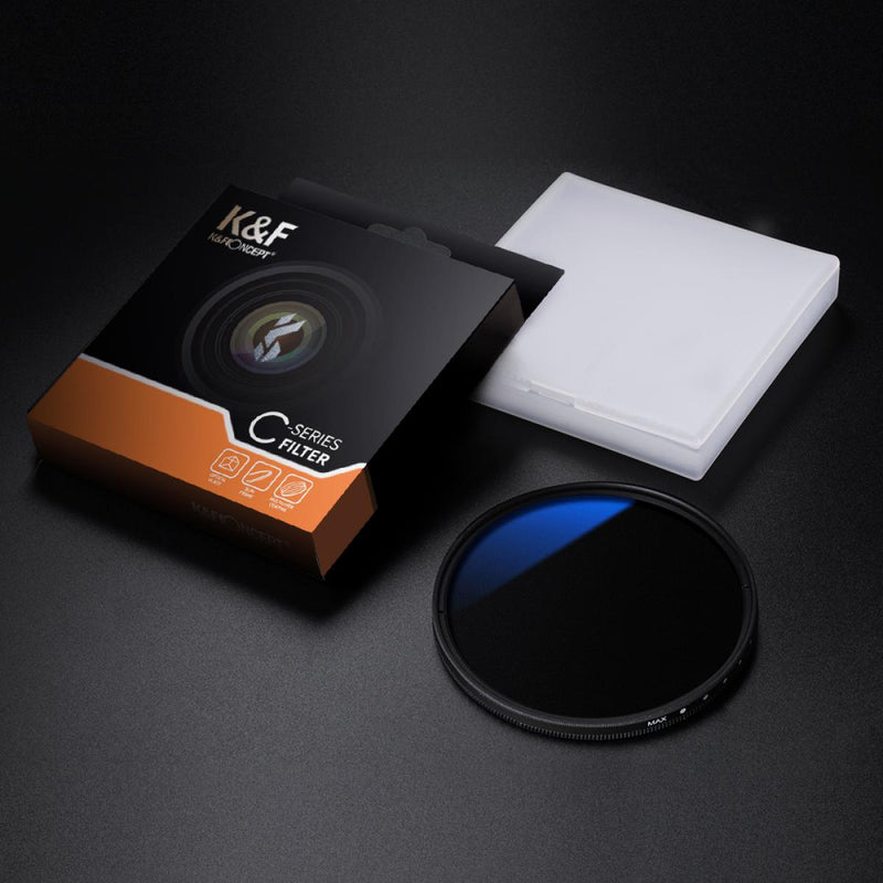 K&F PRO 43mm Classic Series Slim Blue Multi Coated Variable ND2-ND400 filter-KF01.1104