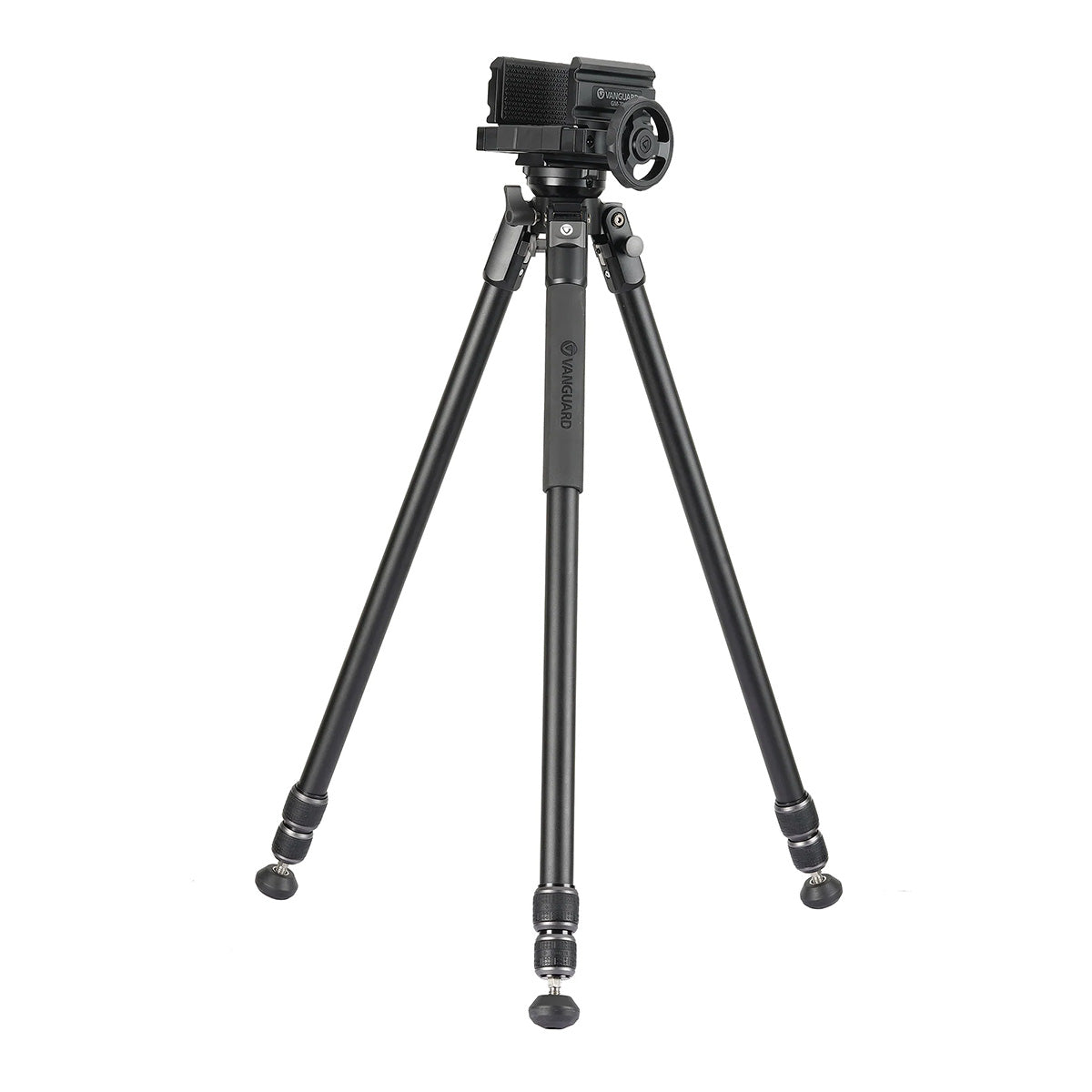 Vanguard Endeavor L 263AGM Aluminium Hunting/Shooting Tripod with GM-70 Rifle/Gun Clamp (12kg Load Capacity)