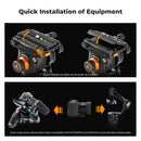 K&F PRO Fluid Head Video Tripod - Maximum Height 1.91m, 10kg Capacity, with VA3+BV20 Fluid Head