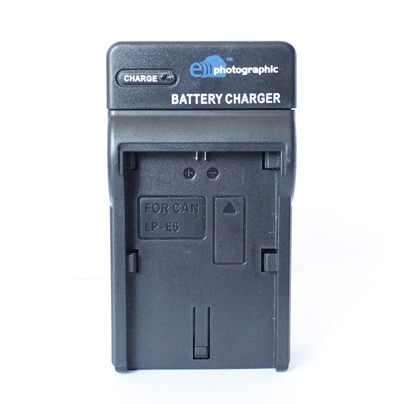 E-Photographic Charger for Canon LP-E6 DSLR/Mirrorless Batteries
