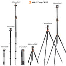 K&F Concept T254A7 Tripod | PH-28L Head | Monopod Option | Cross Arm | KF09.119