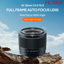 Viltrox 20mm f/2.8 Z AF Prime Lens for Nikon Z-Mount Full Frame Mirrorless Cameras