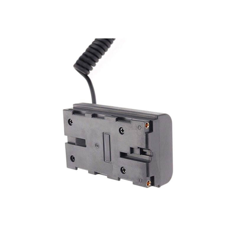 E-Photographic D-Tap to NP-F550 Coiled Dummy Battery Cable