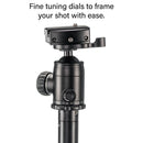 Jenova PRO.J 25Kg Capacity Hexagon Leg Aluminium Tripod with Reversable Spike Feet-35680BK