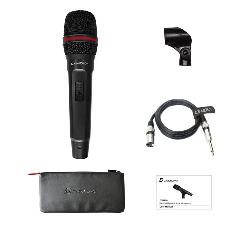 CKMOVA High-Quality Handheld Vocal Dynamic Cardioid Microphone - DVM10