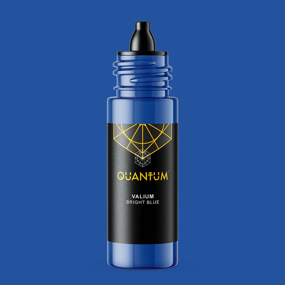 Quantum Premium Tattoo Ink - 1oz Valium (Bright Blue) 30ml