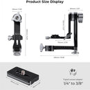 K&F Professional CNC Aluminium Alloy Tripod Gimbal Head Black - KF31-052