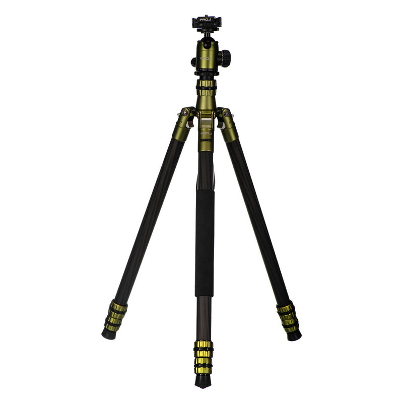 Jenova PRO.J Heavy Duty Professional Carbon Fibre Tripod 25kg Capacity Green 35851GN