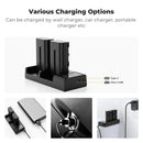 K&F Concept 2 Pack NP-F550 Batteries & Dual USB Charger Compatible with Sony - KF28-0046