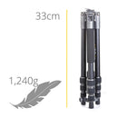 Vanguard Veo 3 Go 235AB Aluminum Travel Tripod/Monopod - Ball Head & Bluetooth