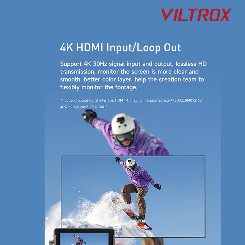 VILTROX 5.5" DC-550 HD Camera Monitor-In/Out-Door Photos/Video - VL-DC-550