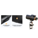 K&F 12X50 BAK4 HD Monocular Waterproof, Easy Focus Tripod Mount - Black