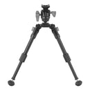 Vanguard EQ-PRECISION 1QSA Aluminium Gun Bipod with Ball Head & Pic Rail Mount – Ideal for Hunting and Target Shooting - Height:-22-27cm
