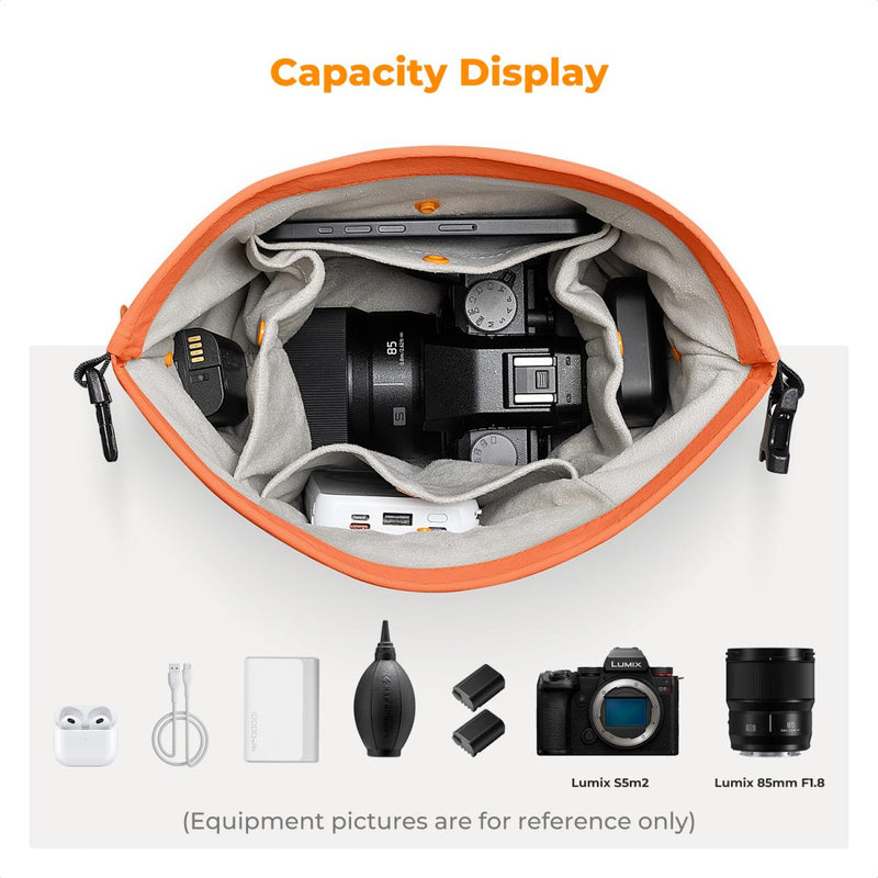 K&F Concept Urban Wander U11 5 Liter Compact Lightweight Versatile Camera Sling Bag – Orange