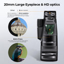 K&F 12X50 BAK4 Single-tube HD Telescope with IP65 Waterproofing - KF33-068