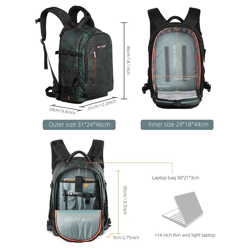 K&F Concept Large National Geographic Back-Pack With Rear Opening KF13.119