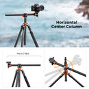 K&F 2.4 m Aluminium Video Tripod with Detachable Monopod & 360° Ball Head
