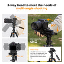 K&F Concept 1.96m Aluminium Camera & Video Travel Tripod With 3-Way Head KF09-115V1