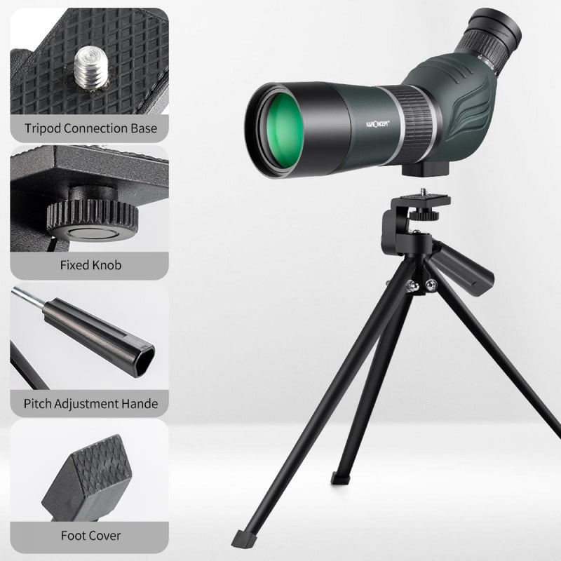 K&F 20-60X60 Adjustable Bird Watching Telescope with mobile stand & tripod