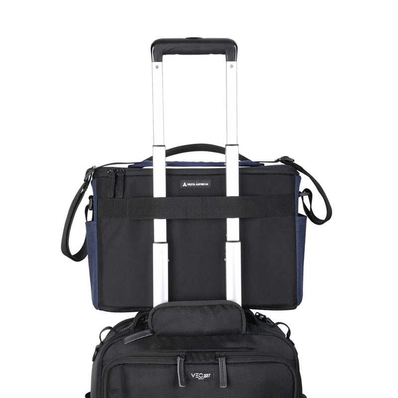 Vanguard VESTA Aspire 34 Navy 12L Camera Shoulder Bag with 14" Laptop Slot
