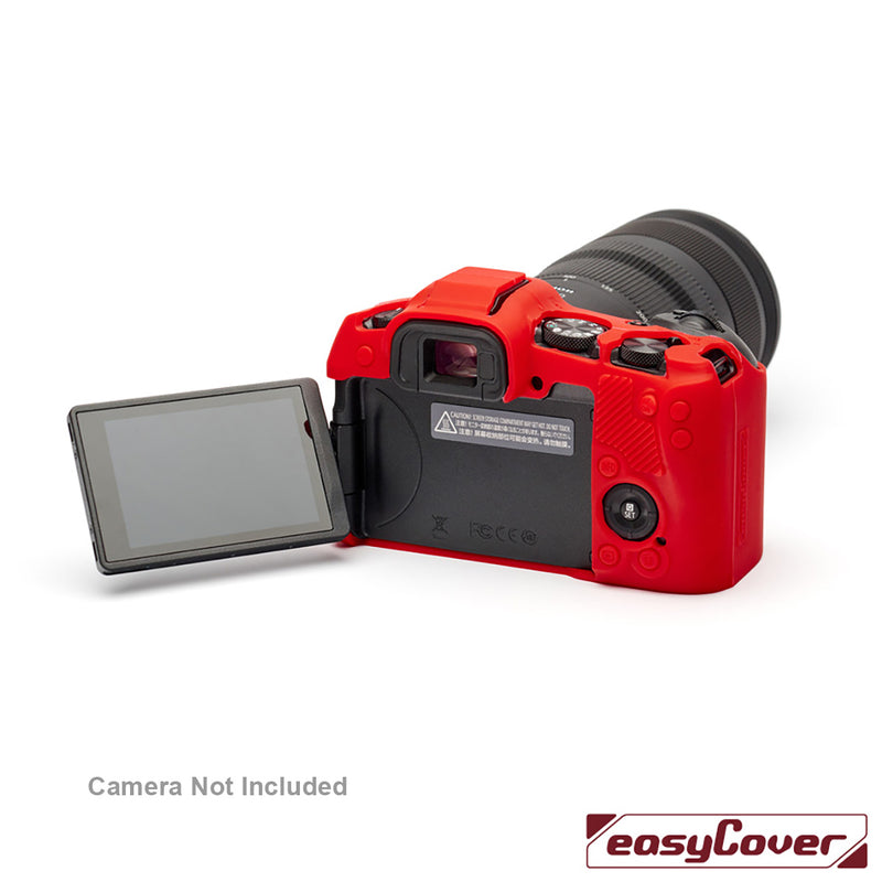 easyCover PRO Silicon Protective Camera Case for Canon R8 Red - ECCR8R