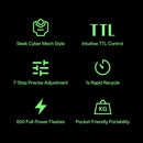 Viltrox Spark Z3-C Flash GN16 @ ISO100 Compatible with Canon R-Mount Cameras