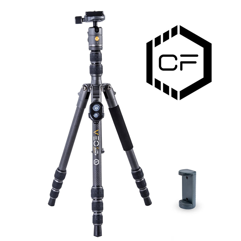 Vanguard Veo 3GO 204CB Ultra-Light Carbon Travel Tripod With Monopod Leg