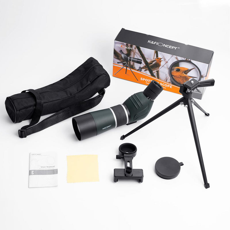 K&F 20-60X60 Adjustable Bird Watching Telescope with mobile stand & tripod