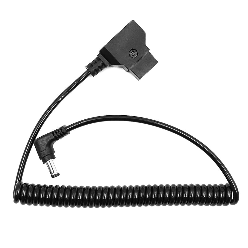 E-Photographic D-Tap to Barrel/DC Coiled Power Cable for Cameras & Devices