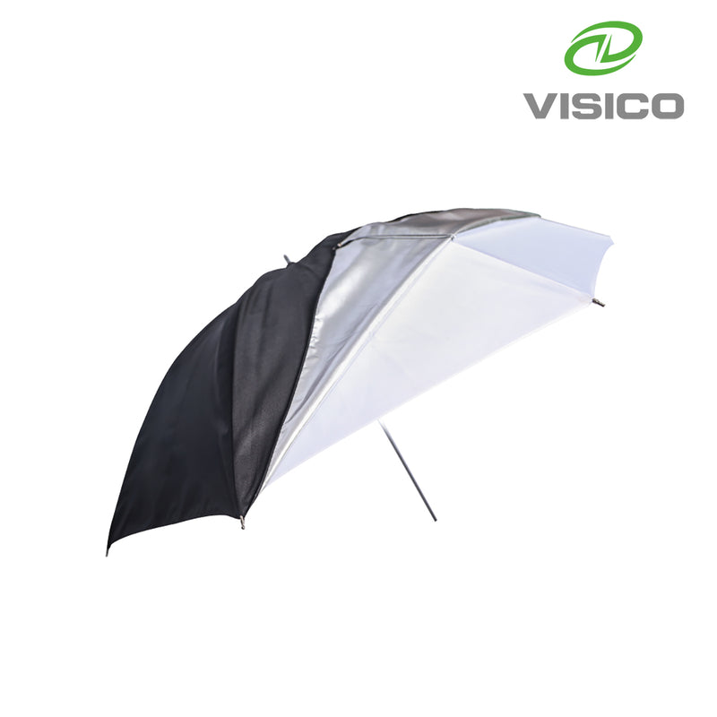 Visico 90cm PRO Photographic Umbrella Black/Silver/Translucent VSUB-007-90